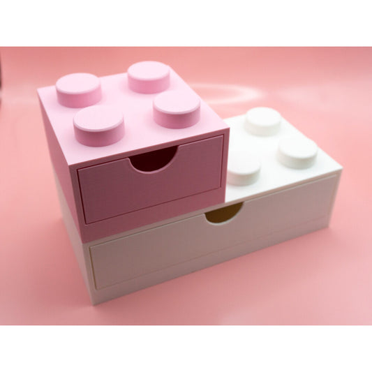 Renkli Lego Görünümlü Çekmeceli Organizer Saklama Kutusu | ESLDecor