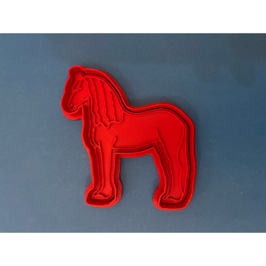 At Figürlü Kurabiye Kalıbı Seti – Hamur ve Şeker Hamuru Kalıbı | ESLDecor