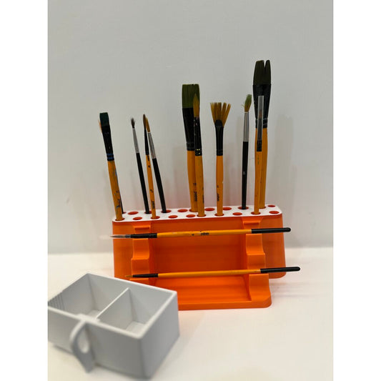 3’ü 1 Arada Fırça Standı Ve Yıkama Kabı – Boya Fırçalık Organizer Standı | ESLDecor