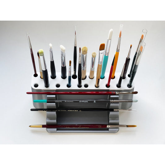 3’ü 1 Arada Fırça Düzenleyici ve Yıkama Kabı – Boya Fırçalık Organizer Standı | ESLDecor