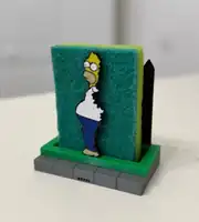 Homer Simpson çıkışlı süngerlik, bulaşık süngeriyle