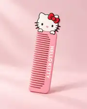 Pembe kedi figürlü tarak, takı kutusu tamamlayıcısı