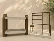 Haki takı ve aksesuar organizeri, boş görünüm