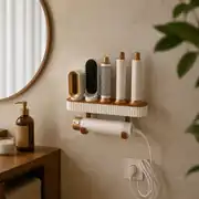 Duvara monte saç kurutma makinesi askısı, banyo düzeni