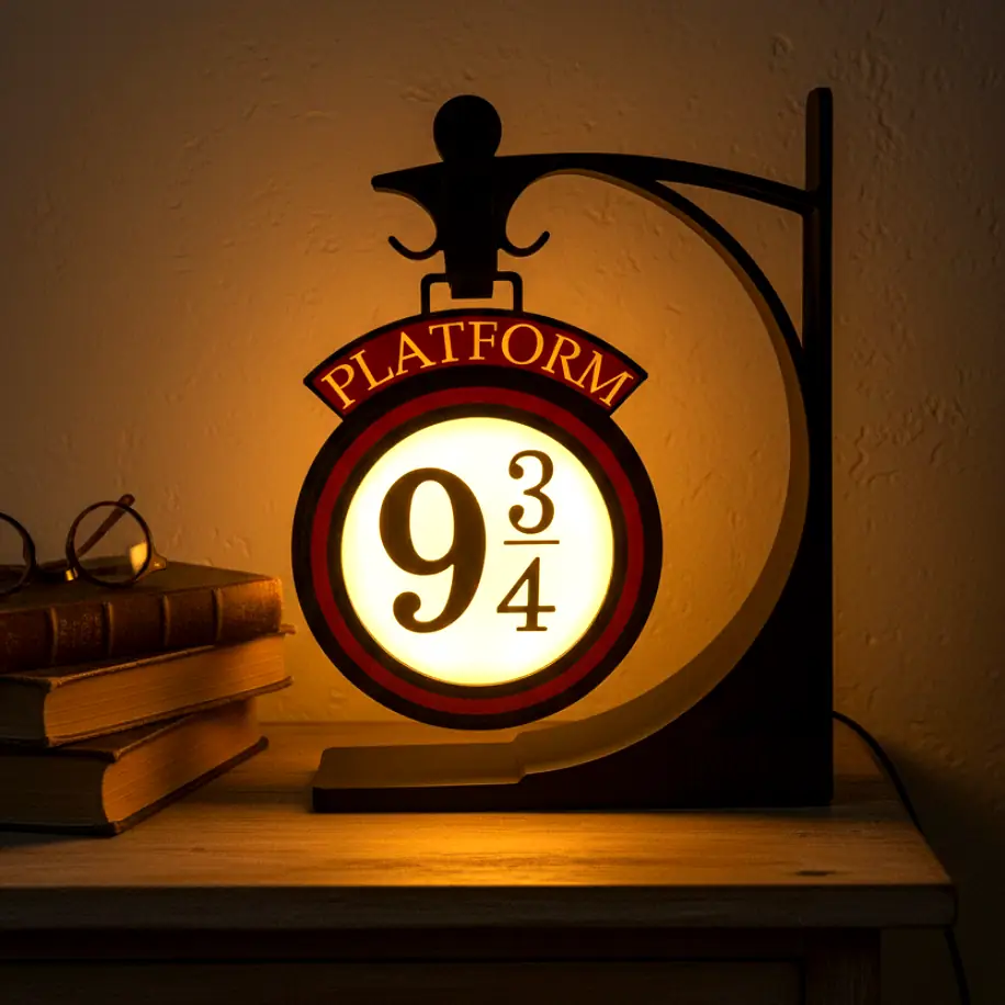 Platform 9 3/4 Gece Lambası - USB Masaüstü Dekoratif Lamba