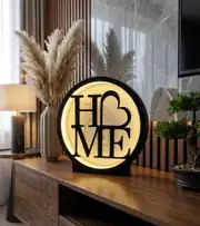 HOME LED dekoratif lamba, salon konsolu üzerinde
