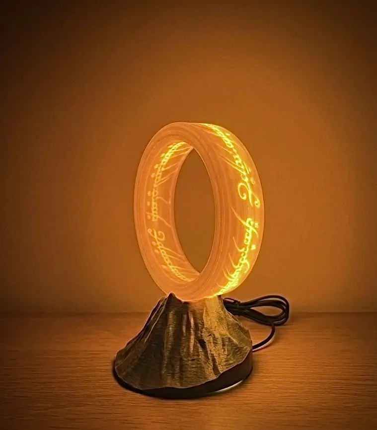 The One Ring Hüküm Dağı Işıklı Dekor - LOTR Lamba