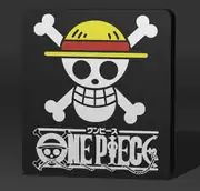One Piece temalı abajur, korsan bayrağı deseni