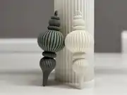 Damla Formlu Yılbaşı Süsü – Vintage Ağaç Süsü 2