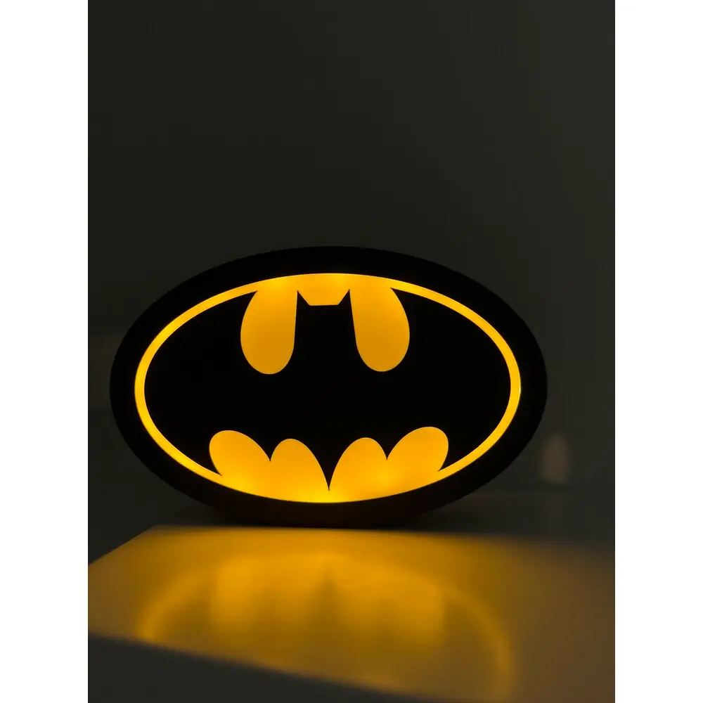 Batman LED Gece Lambası - Süper Kahraman Dekor