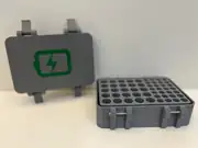 Pil organizer kutusu kapağı ayrılmış görünüm