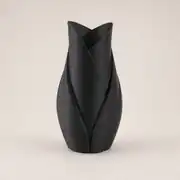 Siyah yaprak formlu dekoratif vazo