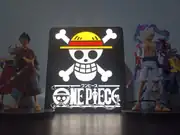 One Piece lamba anime figürleri yanında, oyun odası