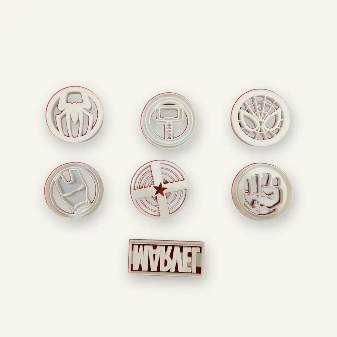 Marvel Süper Kahraman Kurabiye Kalıbı - 6lı Set