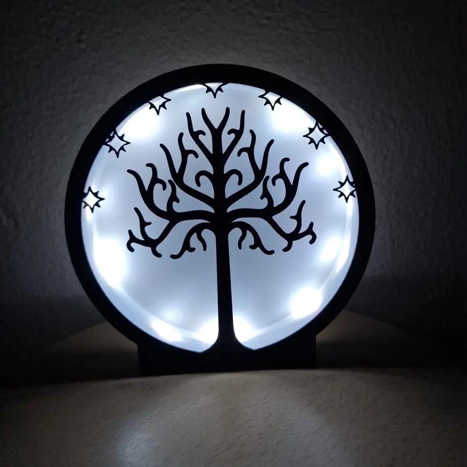 Gondor Ağacı LED Gece Lambası - LOTR Temalı Dekor