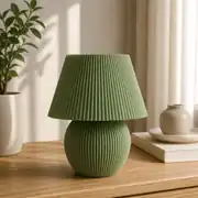 Yeşil mantar abajur, çalışma masası lambası